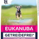Eukanuba Welpenfutter getreidefrei mit Huhn für kleine und mittelgroße Rassen - Trockenfutter ohne Getreide für Junior Hunde