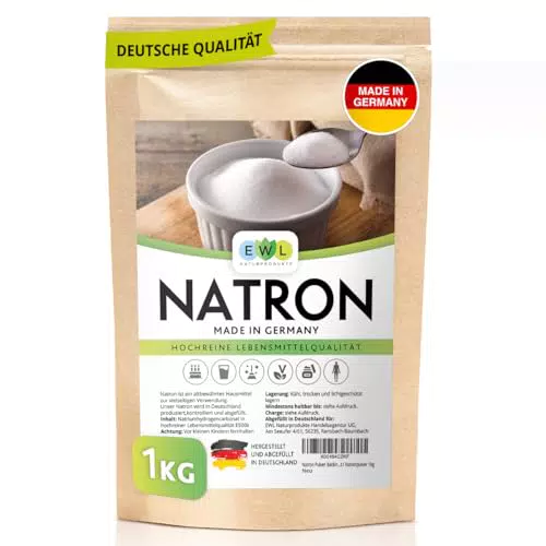 EWL Naturprodukte Natron Pulver Backing Soda, Deutsche Herstellung u. Abfüllung