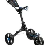 EzeGlide Bolt2 Golf Trolley, Mattschwarz und Blau, Einheitsgröße