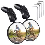 Fahrradspiegel 2 Stück, HD 360° Drehbar & Klappbar Fahrrad Rückspiegel