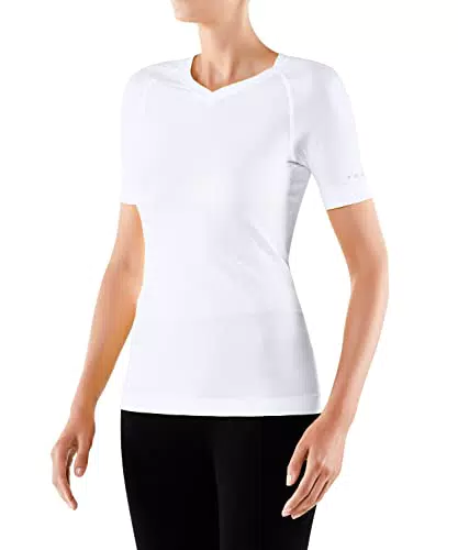 FALKE Damen Baselayer Cool V Neck W S/S SH Funktionsgarn Schnelltrocknend 1 Stück