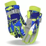 Fengzio Skihandschuh wasserdichte und Winddichte Winterhandschuhe Warm Sporthandschuhe Snowboard Handschuhe für Outdoor-Sport in Winter Fahrradhandschuhe Warme Handschuhe für Kinder