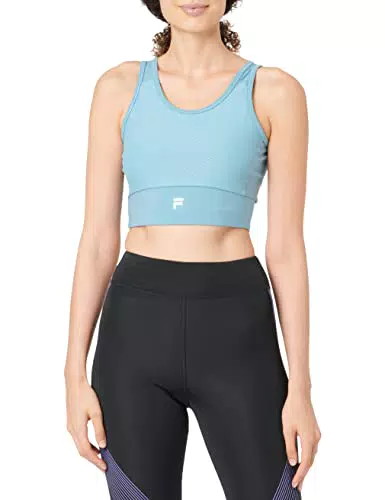 FILA Damen FAW0201 Sport-BH, Adriatic Blue