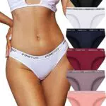 FINETOO 6er Pack Hipster Damen Baumwoll Unterwäsche Frauen Set Baumwolle Slip Sport Slips Sexy Panties Baumwolle Unterhose Mehrpack S-X