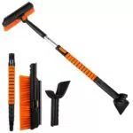Firtink 3in1 Eiskratzer Auto, Car Ice Scraper, Auto Reinigungsbürste