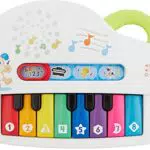 FISHER-PRICE Babys erstes Keyboard - tragbares Spielzeugklavier mit 4 Spielmöglichkeiten