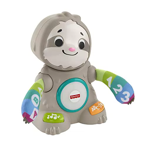 Fisher-Price GHY87 - BlinkiLinkis Faultier, interaktives Lernspielzeug