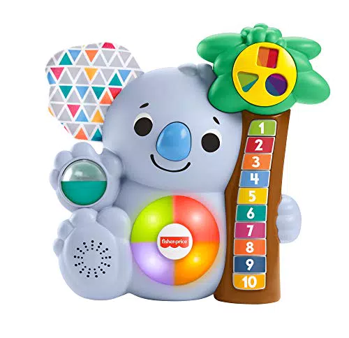 Fisher-Price GRG67 -BlinkiLinkis Koala, musikalisches Lernspielzeug für Babys und Kleinkinder
