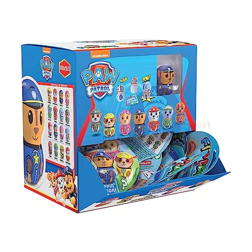 FLIPPERZ PAW PATROL, Flip-Figuren im Paw Patrol-Design mit Gelee-Bonbons zum Spielen und Sammeln