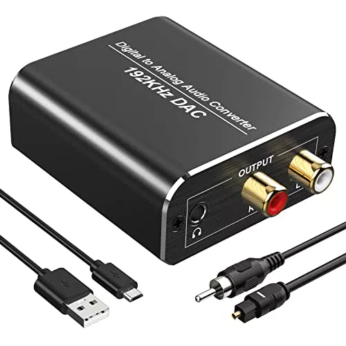 Fokky DA Wandler 192kHz DAC Konverter Digital zu Analog Audio Converter