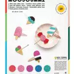folia 239109 - Moosgummi Glitter, 2 mm, ca. 20 x 29 cm