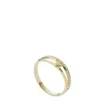 Fossil Ring Für Frauen Vintage Iconic, Höhe: 4, 3mm Gold-Edelstahl-Ring