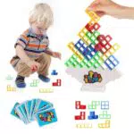 FQQF Tetra Tower Spiel, Tetris Balance Spielzeug Tower Game