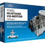FRANZIS 67500 - Ford Mustang V8-Motor, originalgetreuer Motorbausatz vom Typ 289 K-code-V8 im Maßstab 1:3