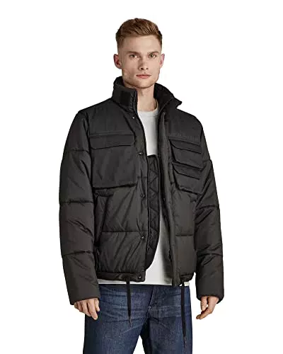 G-STAR RAW Herren Unisex Attac Utility Steppjacke, Schwarz