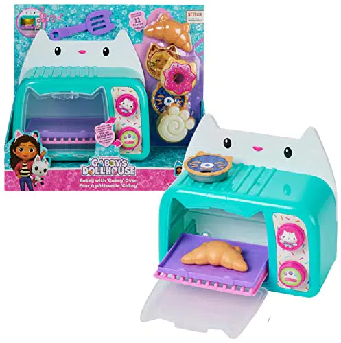 Gabby‘s Dollhouse, Cakey’s Ofen, Rollenspiel Küchenspielzeug mit Licht- und Geräuscheffekten