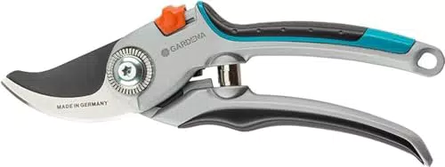 Gardena Gartenschere Alu B/L: Pflanzenschonende Baumschere mit Bypass-Schneide füräste und Zweige bis 25 mm Durchmesser