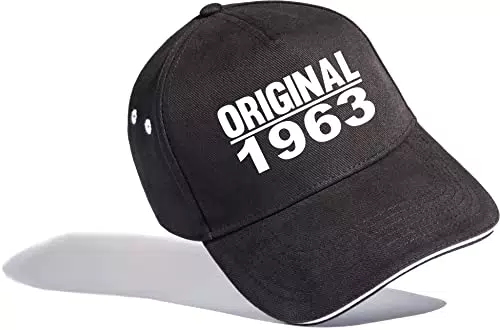 Geburtstagsgeschenk für Männer: Legendär seit 1963 - Cap zum 60. Geburtstag - Jahrgang 1963 - Kappe Geburtstag Papa Hut Baseball Cap Herren