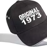 Geburtstagsgeschenk für Männer: Original 1973 - Cap zum 50. Geburtstag - Jahrgang 1973 - Kappe Geburtstag Papa Hut Baseball Cap Herren
