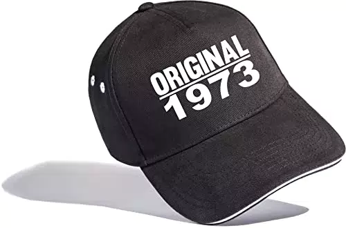 Geburtstagsgeschenk für Männer: Original 1973 - Cap zum 50. Geburtstag - Jahrgang 1973 - Kappe Geburtstag Papa Hut Baseball Cap Herren