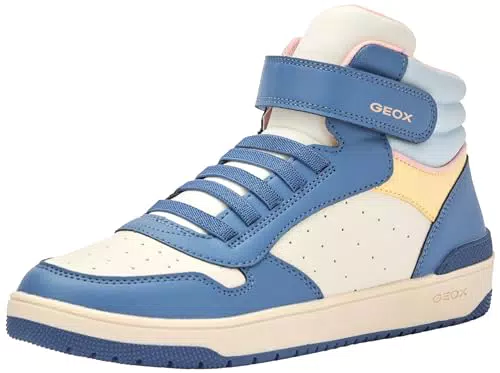 Geox J WASHIBA Girl A Sneaker, AVIO/LT Yellow