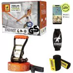 Gibbon Slacklines Travel Line, Leichtes, Kompaktes 15m Slackline-Set für Anfänger & Fortgeschrittene