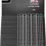GIZEH Black Pro 25 Heftchen à 34 King Size Slim Blättchen