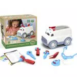 Green Toys 8601313, Krankenwagen mit Arztausrüstung