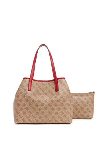 Guess Women's Vikky Handbag, Brown, Einheitsgröße
