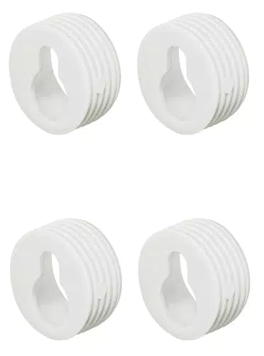 Häfele Schrankaufhänger weiß aus Kunststoff 20 mm 4 Stück/VPE