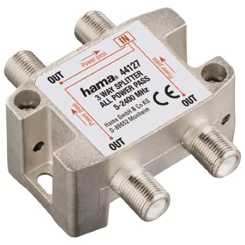 Hama SAT-Verteiler, 3fach, voll geschirmt