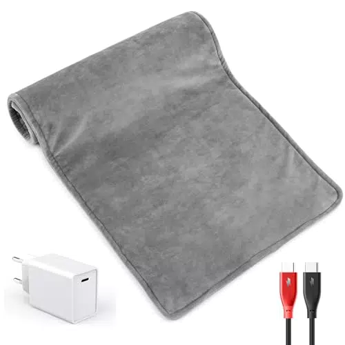Heizkissen Graphen Heizkissen Rücken Heizkissen Tragbar Heizdecke Klein Waschbare Heating Pad Wärmekissen Sicheres Wärmepads für Rücken