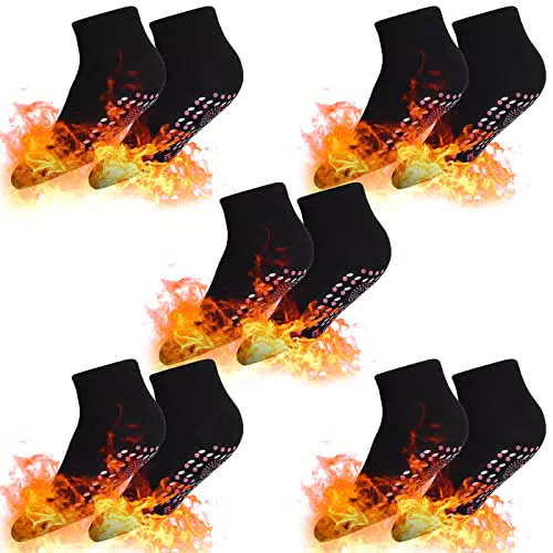 Herefun Selbsterwärmende Socken, 5 Paar Fußwärmer Socken