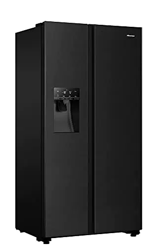 Hisense RS694N4TFE Side-by-Side Kühl-Gefrierkombination/ NoFrostPlus/ Inverter-Kompressor/ Eis-Wasser Spender/ HolidayMode/ 178