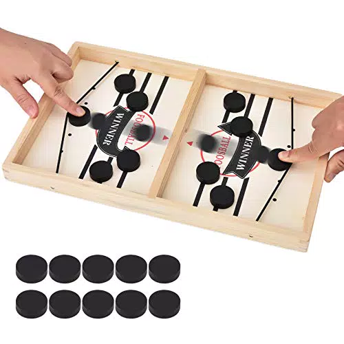 Hockey Brettspiel, Holz Schnell Sling Puck Match-Spiel