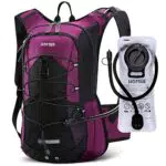 HOMIEE Fahrradrucksack Herren Damen Wasserdicht MTB Trinkrucksack Sportrucksack Ultraleicht Fahrrad Motorrad Mountainbike Rucksack mit Trinkblase für Laufen Wandern Joggen Trailrunning Radfahren