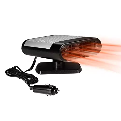 Homoyoyo 12-V-Autoheizgebläse/Kühlgebläse Autoheizgebläse 2-In-1-Auto-Entfroster-Entfroster Schnelles Aufheizen Elektrisches Heizgebläse für Autos Tragbarer