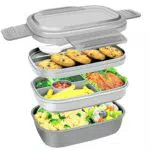 HOUSLUX brotdose-brotdose kinder mit fächern-lunchbox erwachsene-brotdose kinder-lunchbox-bento box，1900 ml brotdose