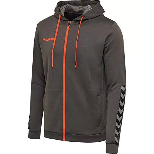 hummel Herren Hmlauthentic Poly hættetrøje med lynlås Hoodie