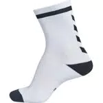 hummel Unisex Elite indendørs sok lav Socken, Weiß / Schwarz
