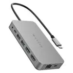 Hyper Drive Dual HDMI 10-in1 Travel Dock für MacBook
