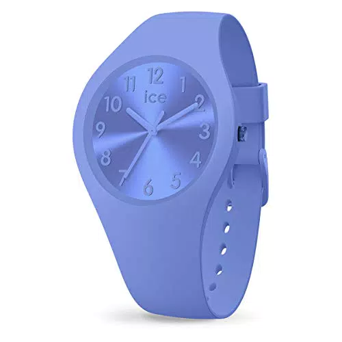 Ice-Watch - ICE colour Lotus - Blaue Damenuhr mit Silikonarmband - 017913