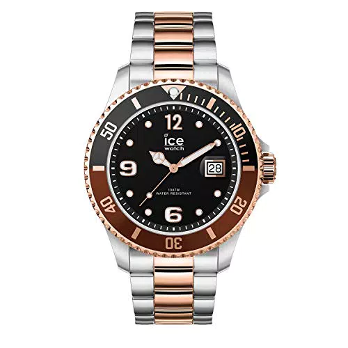 Ice-Watch - ICE steel Chic silver rose-gold - Silbergraue Herren/Unisexuhr mit Metallarmband - 016546