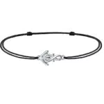 J.Endéar Fußkettchen Infinity Anker für Damen Mädchen Sterling Silber 925 Cord Handgefertigt Schmuck Sommer Strand Unendlichkeit Liebe Freundschaft Geschenk