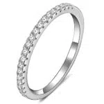 J.Fée Ring Silber 925 Damen Ring Damen Zirkonia Ring Silber Ringe Frauen Engagement Ring Silber Ringe Verlobungsringe Geschenke für Damen Frauen Freundin für Geburtstag Valentinstag Weihnachten