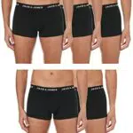 JACK & JONES Herren Boxershorts 5er Pack JACHuey Unterhose 12142342 Black L