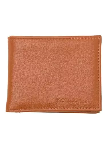 Jack & Jones Men's JACZACK Wallet Geldbörse, Cognac