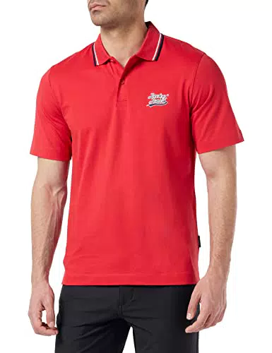 JACK & JONES Men's JORTREVOR Polo SS Poloshirt, Rococco Red