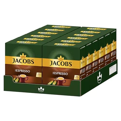 Jacobs Typ Espresso, 12er Pack löslicher Kaffee, Instantkaffee
