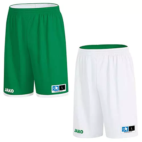 JAKO Herren Wendeshort Change 2.0, sportgrün/weiß 4451